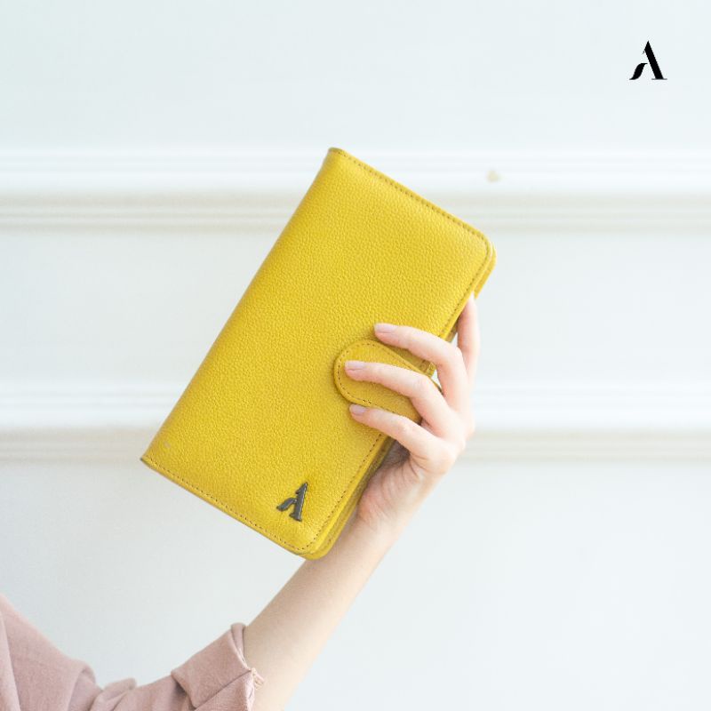 Dompet Wanita Panjang/Dompet Budget Keuangan Wanita Alona Planner Wallet/Dompet kulit asli/dompet me