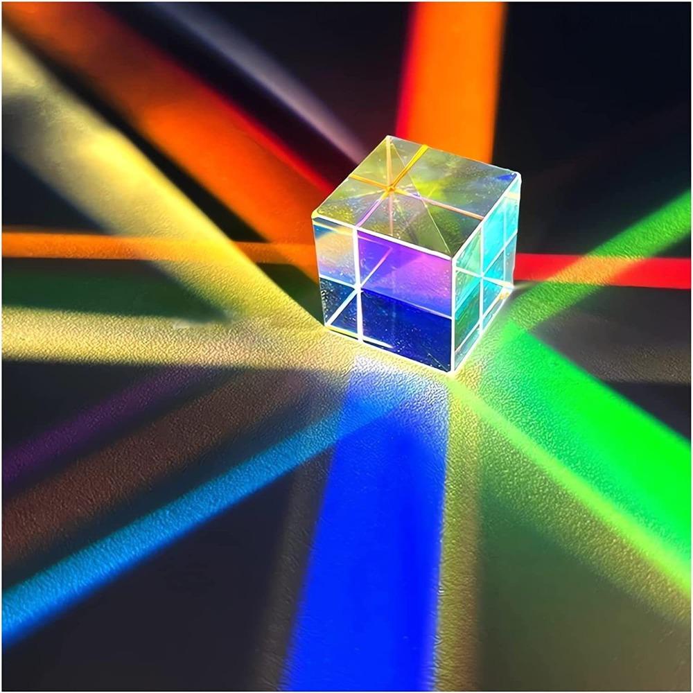 Populer Magic Prism Cube Mainan RGB Combiner Splitter Sun Catcher X-Cube Dichroic Cube