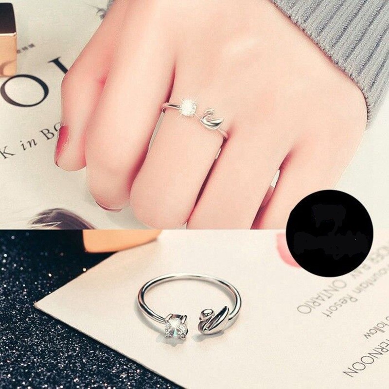 Cincin kawin Terbaru Korea Cincin  Disesuaikan Wanita Tunangan Ring Berlian Dering Kasual korea