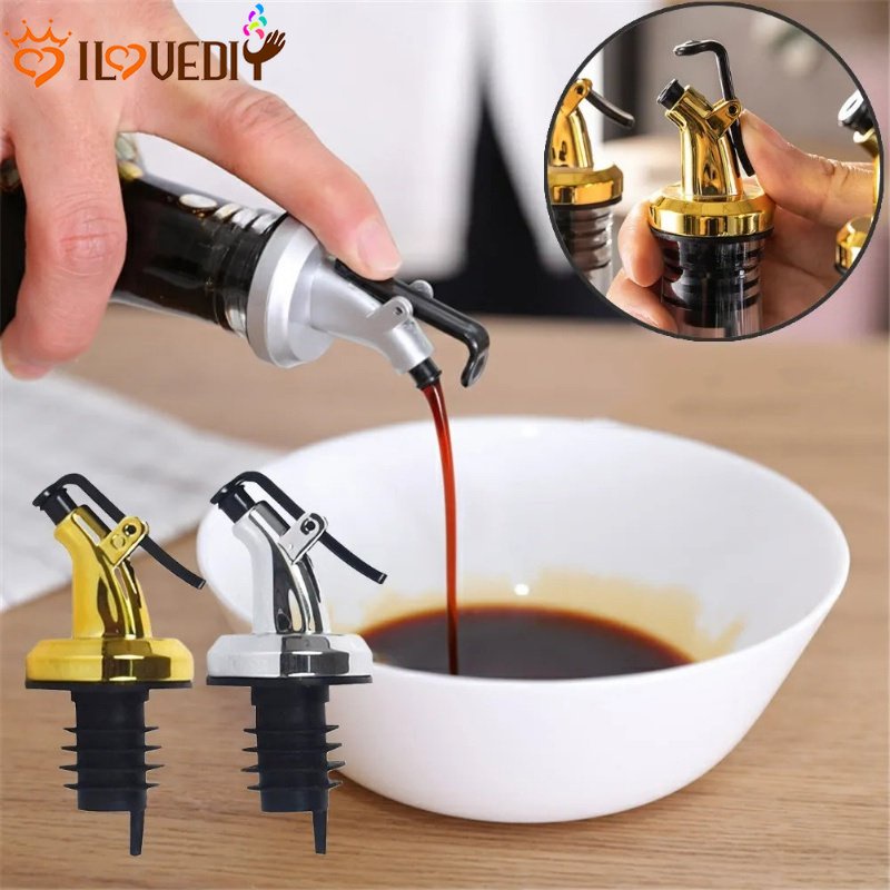 [Fitur] Anti Bocor Anggur Merah Penuang Mulut Jus Buah Cuka Dispenser Spout Tahan Debu Disegel Botol Stopper Desain Flip Over Nozzle Semprot Minyak