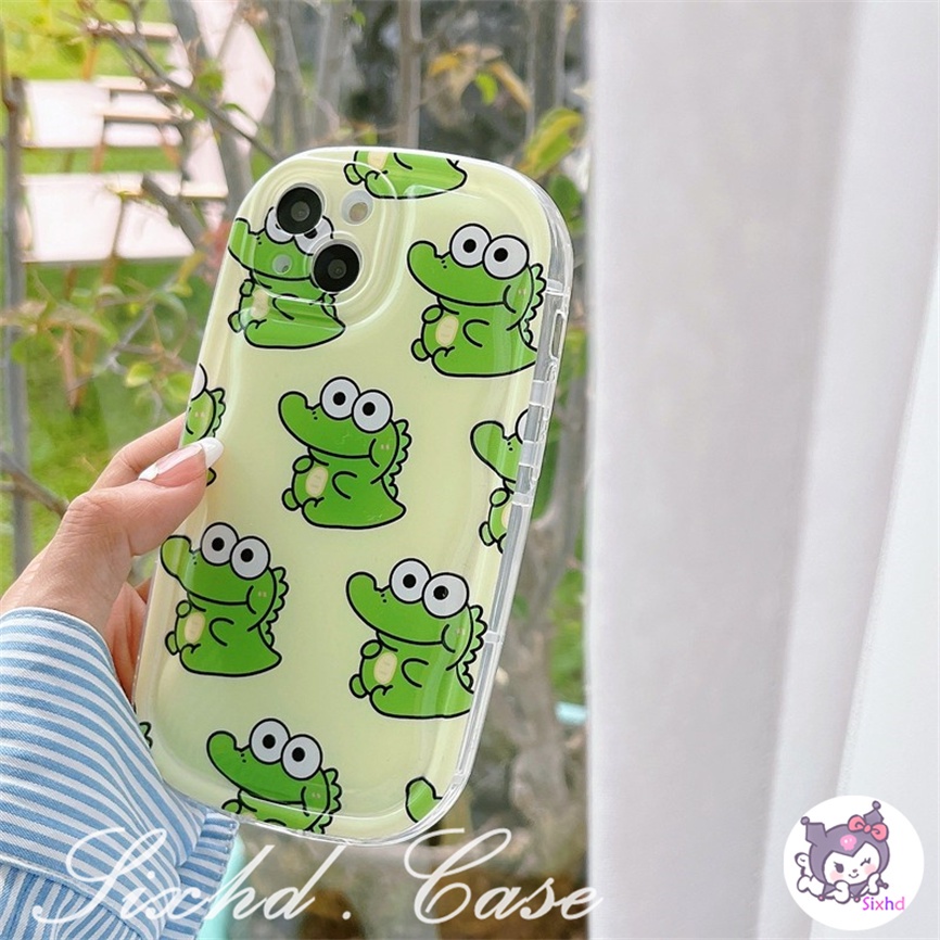 IPHONE Kompatibel Untuk Iphone14 13 12 11 Pro Max SE2020 X Xr Xs Max8 7 6 6s Plus Kartun Dinosaurus Lucu Dengan Bracket Phone Case Soft TPU Protection Cover