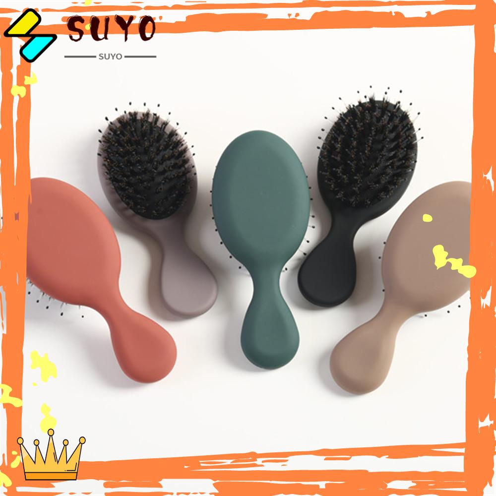 Suyo Sisir Rambut Peralatan Salon Portable Sikat Pijat Berukuran Mini