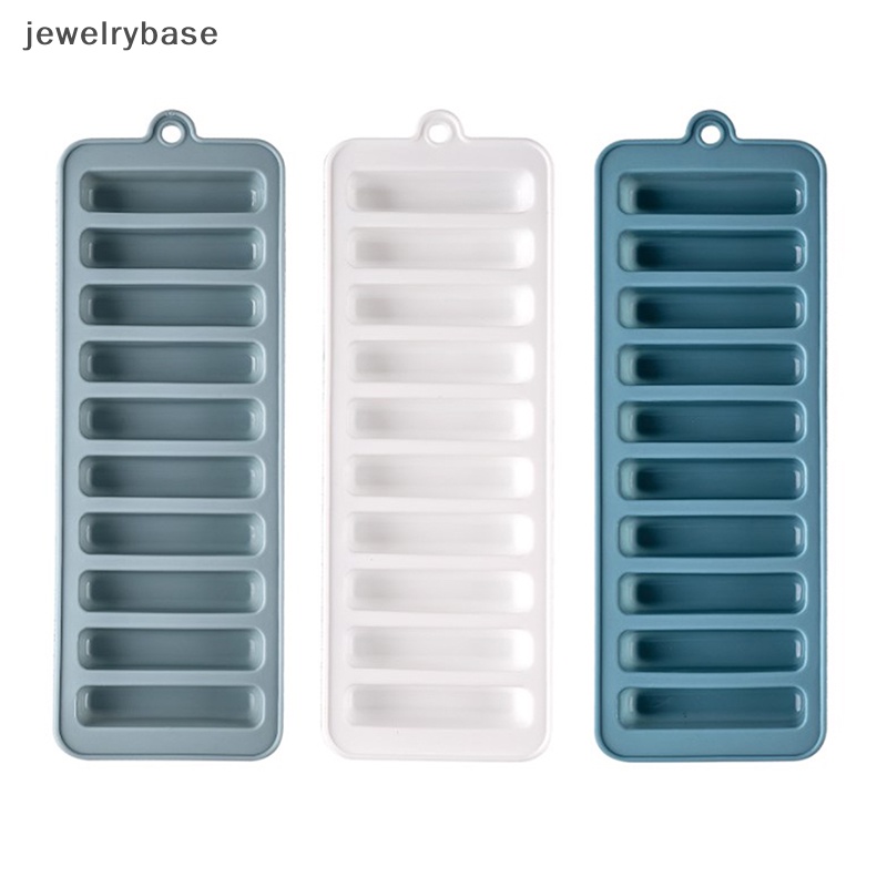 [jewelrybase] Cetakan Es Batu Silikon Tray Strip Panjang Cetakan Es Batu Baking Ice Cream Molds Butik