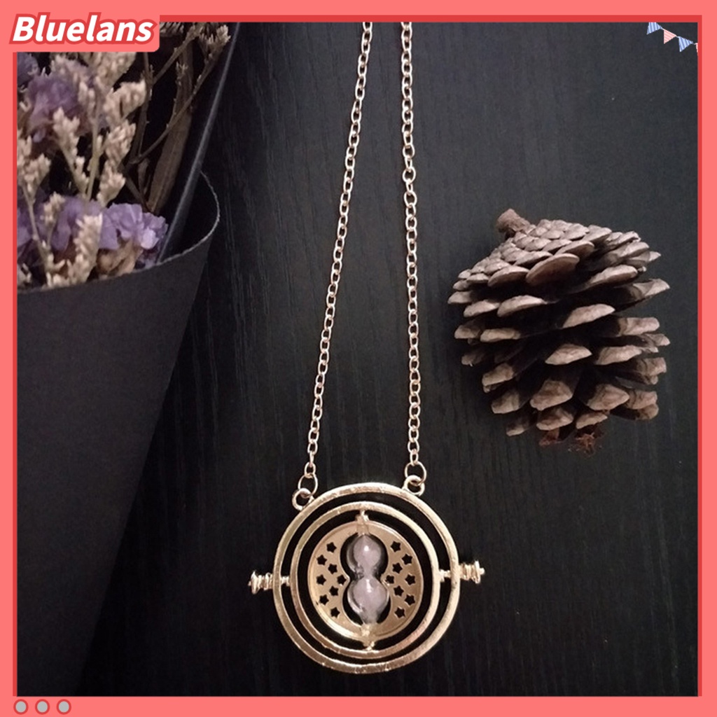[BLS] Wanita Fashion Jam Pasir Liontin Klavikula Kalung Kerah Rantai Perhiasan Hadiah Untuk Pesta
