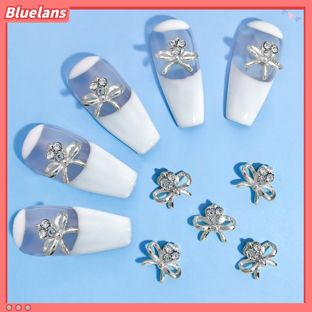 [BLM] 10pcs Berlian Imitasi Kuku Multiguna Mengkilap Tiga Dimensi Hias Anti Jatuh DIY Hadiah Nomor2023 Bow-knot Bintang Laut Nail Art Perhiasan Untuk Wanita