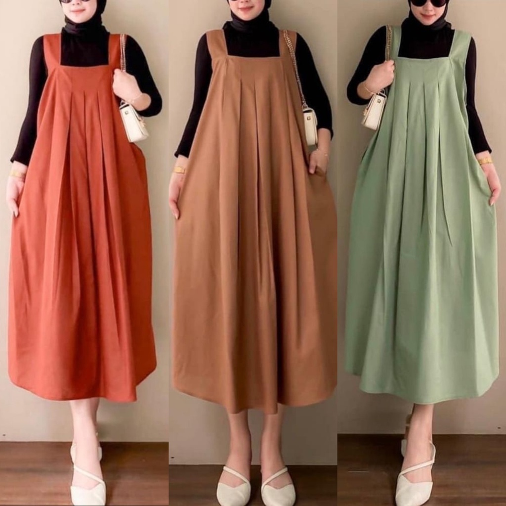 BERINCA OVERALL AIRFLOW CRINCKLE PREMIUM BEFA JUMPSUIT KODOK KEKINIAN WANITA REMAJA TERBARU KOREAN STYLE POLOS CRINGKEL CRINKEL