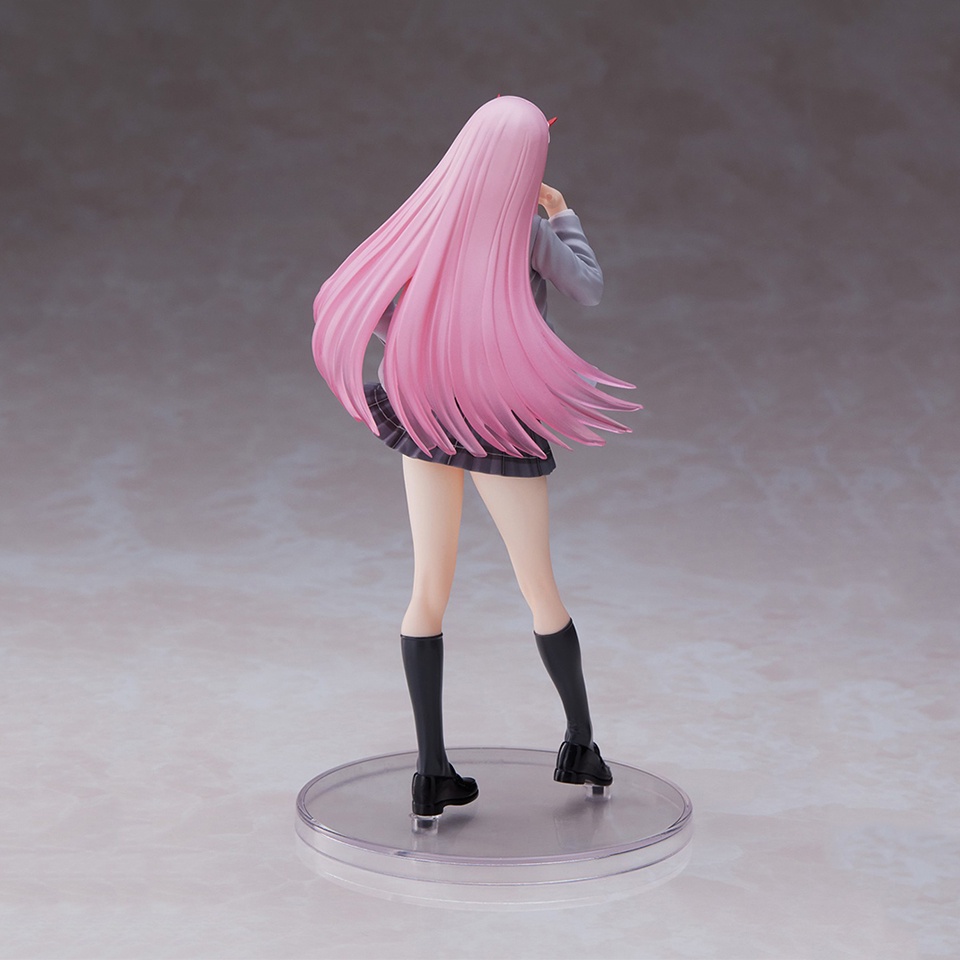Darling in the FRANXX Anime ZERO TWO 02seragam Sekolah PVC Action Figure 18cm Model Patung Mainan