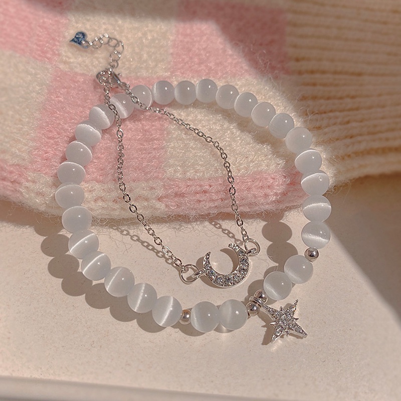 Gelang Bulan Bintang Bahan Alloy Korea Untuk Anak Perempuan