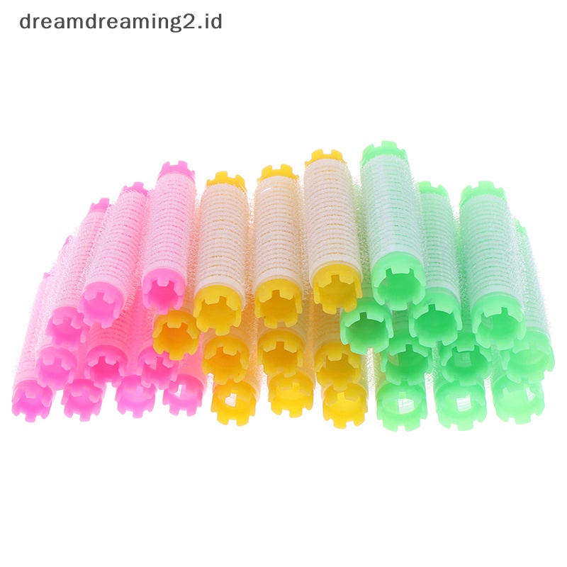 (drea) 10pcs fluffy Hair Root Rollers Pack Perm Batang Set Air Fringe Bang Hair Curler//