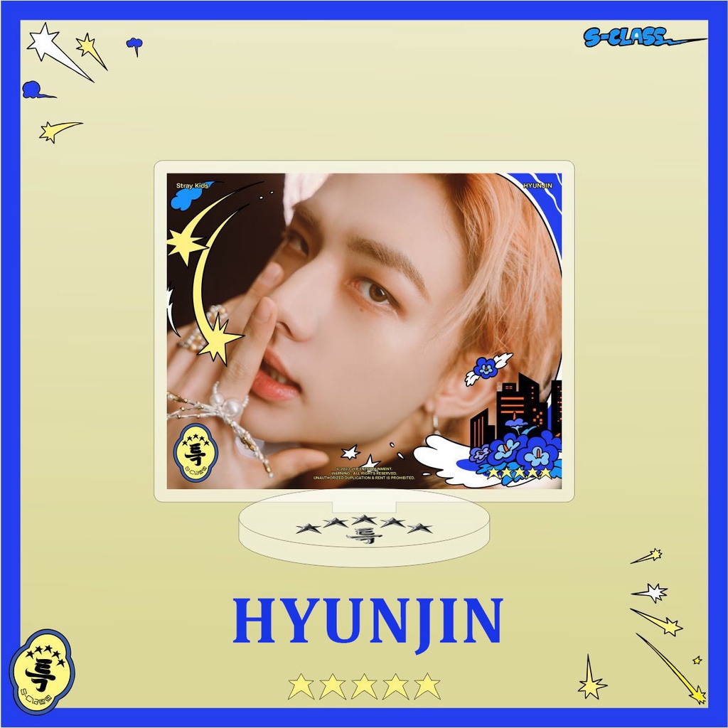 1pc Album Anak STRAY 5-STAR Acrylic Stop Sign Straykids Berdiri