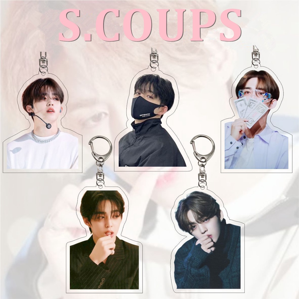 1pc SEVENTEEN Gantungan Kunci Akrilik S.COUPS Gantungan Kunci JEONGHAN JOSHUA Gantung