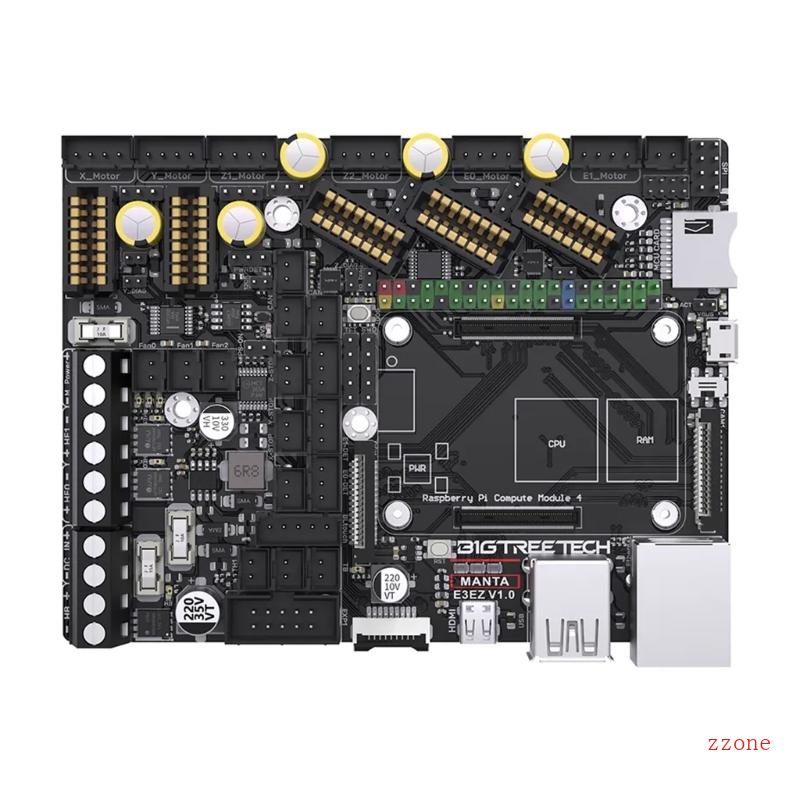 Zzz BIGTREETECH Manta E3 EZ Control Board 32Bit New Upgrade Silent Board Support Menjalankan Firmware Klipper