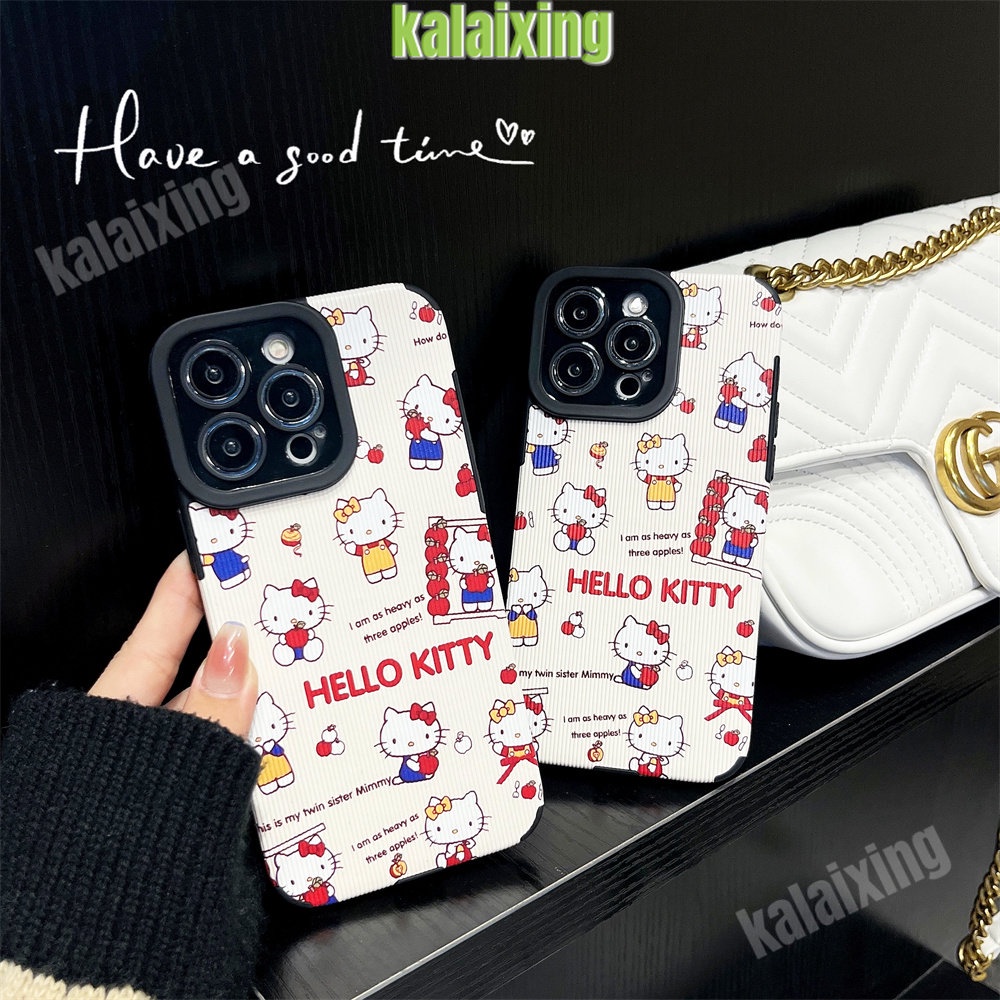 IPHONE Soft Case Hello Kitty Untuk Iphone11 12 13 14 Pro Max14 Plus Xs Max X XR 7 8 Plus Sarung Belakang Lembut