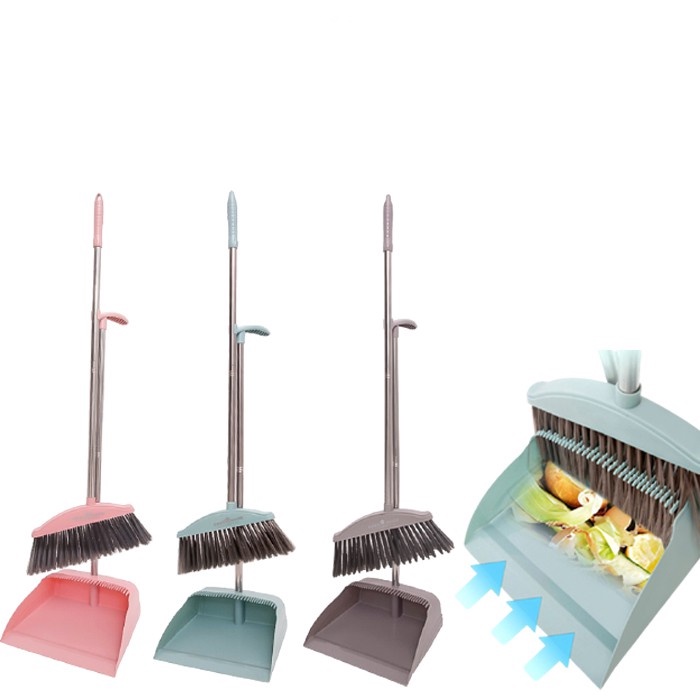 GOS -I408- 1 Set Sapu Pengki Sekop Sampah Dustpan With Broom - Set Sapu Pengki Alat Pembersih