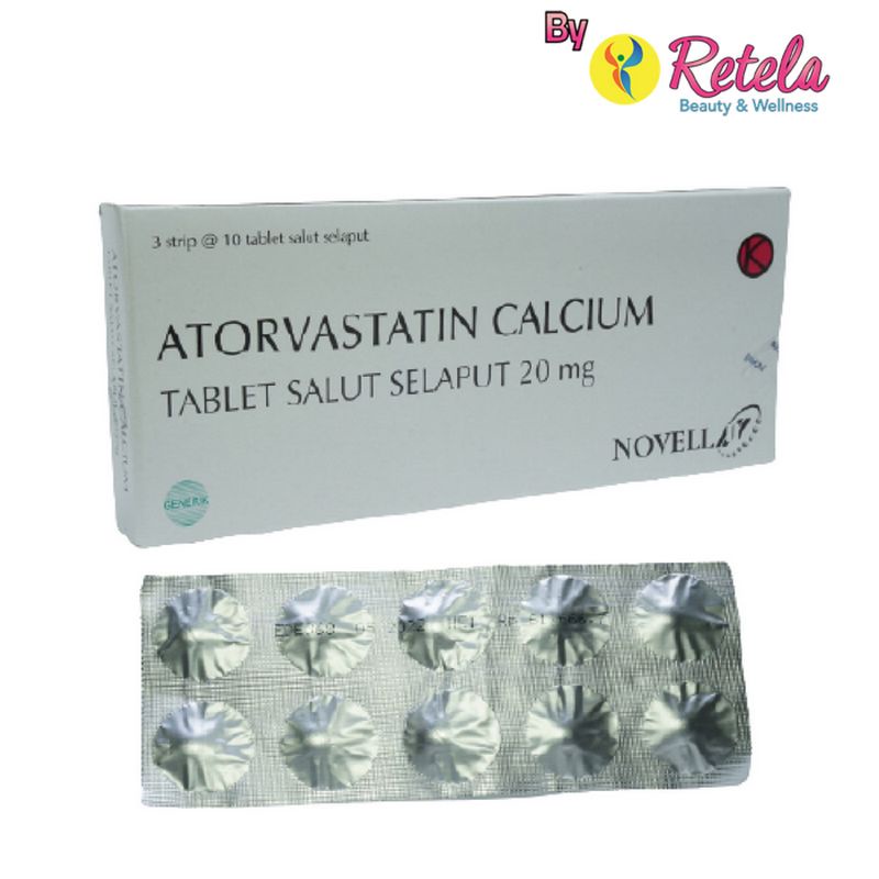 ATORVASTATIN 20MG 1 STRIP 10 TABLET