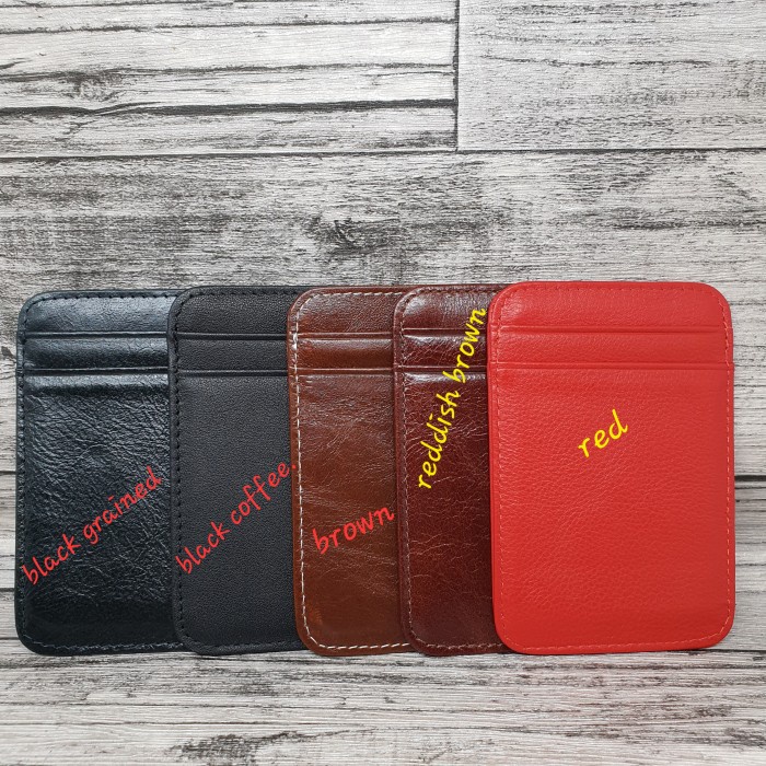 Leon Slim leather card wallet / dompet kartu
