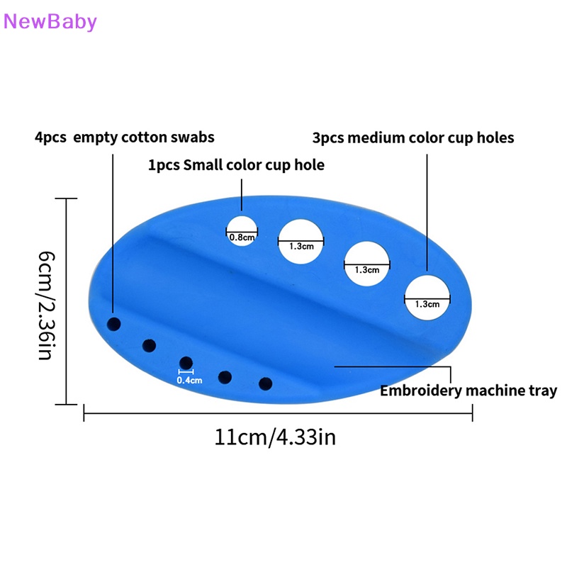 Newbaby 1PC Pigment Silicone Tattoo Pen Holder Tinta Cup Pot Stand Rak Alat Makeup ID