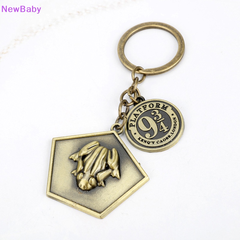 Newbaby Movie Chocolate frog Platform 9-3/4 Gantungan Kunci Bronze Antik Ch Key Chain ID