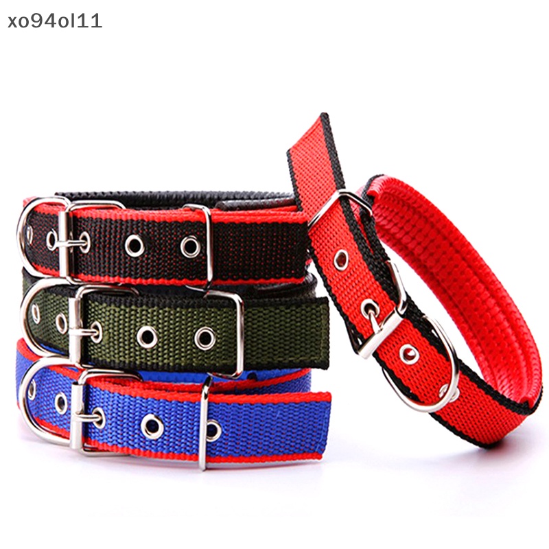 Xo Nylon Dog Collar Untuk Anjing Kecil Sedang Besar Teddy Keji Pitbull Bulldog Beagle OL