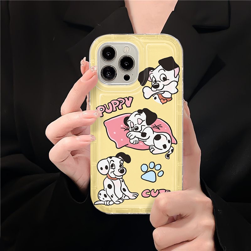 IPHONE Soft Phone Case Kompatibel Untuk Iphone14 13 11 12 Pro XS Max X Xr7 +8 Plus Casing Cute Puppy TPU Silikon Shockproof Cover