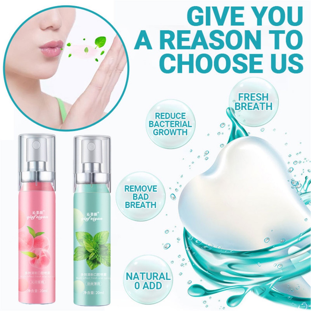 Mouth Spray Mulut Fresh / Parfum Mulut / Pengharum Mulut / Penyegar Mulut Untuk Menghilangkan Bau Mulut-20ml