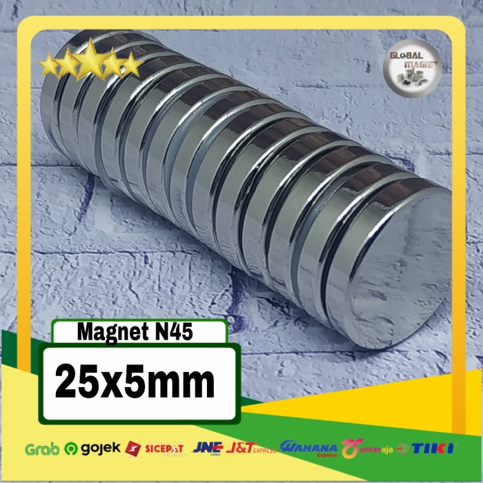 Promo Terlaris MAGNET NEODYMIUM N45 25x5mm