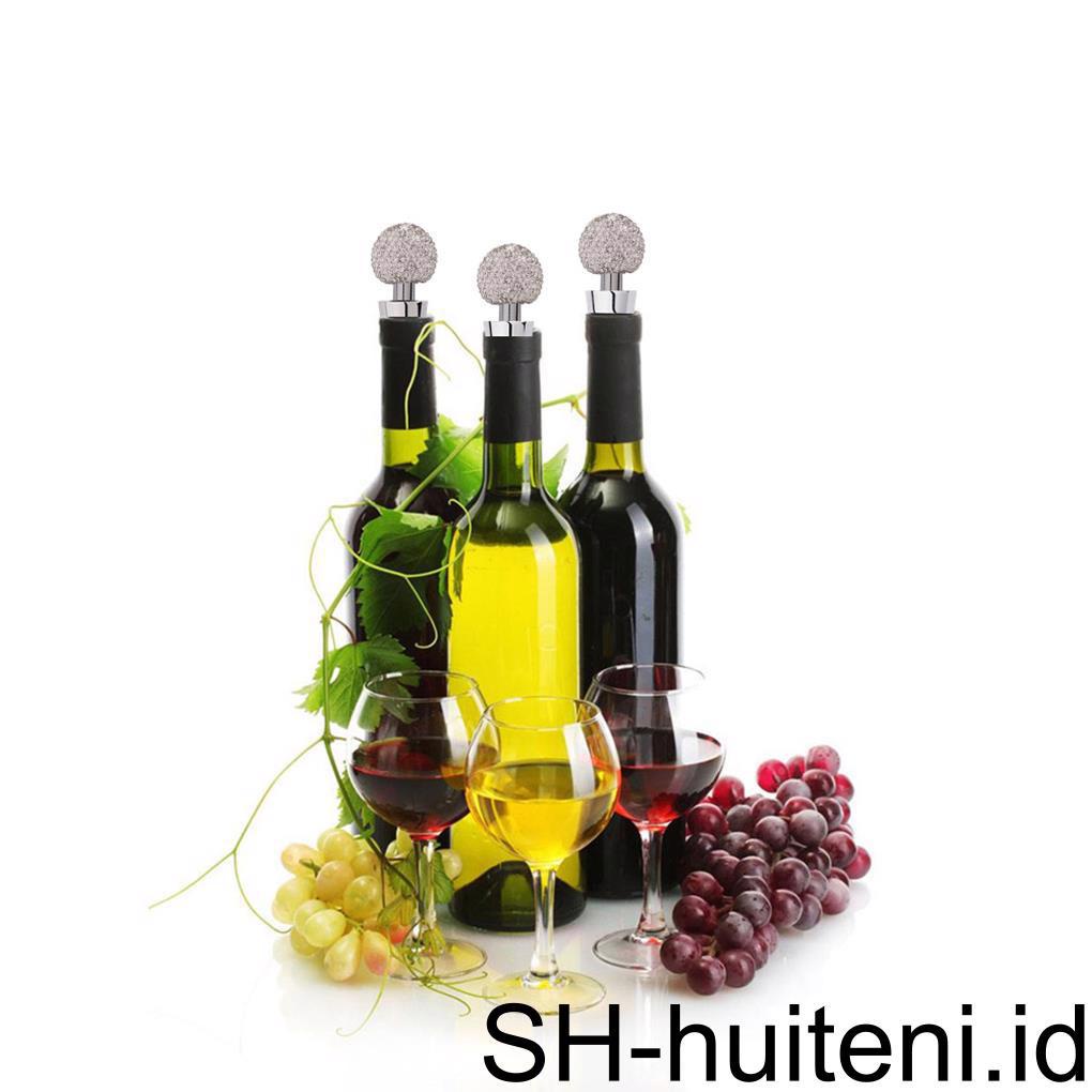 Stopper Botol Anggur Merah Kristal Zinc Sealed Bottle Stopper Crystal Wine Champagne Alloy Stopper