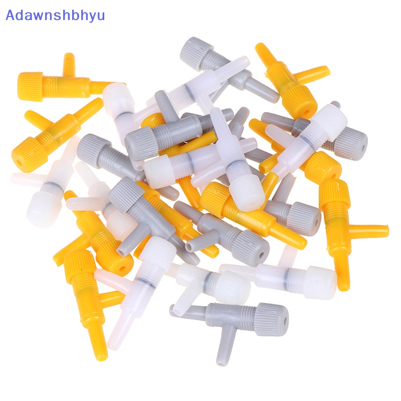 Adhyu 10Pcs Aquarium Air Line Tubing Volume Flow Control Valve Pompa Udara Oksigen   Id