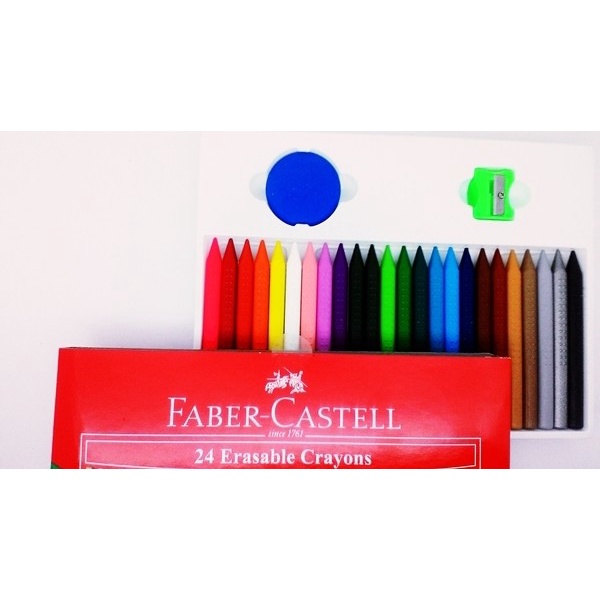 

Erasable Crayons 24 Warna Faber Castell Crayon Hapus