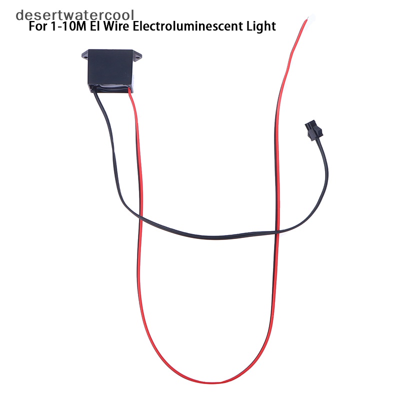 Deid DC12V Power Supply Adapter Driver Controller Inverter Untuk 1-10M El Wire Electrol Martijn