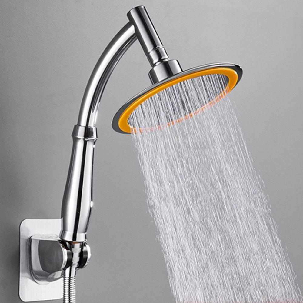 POPULAR Populer Shower Head Extension Arm Kit Adjustable Tangan ABS Silver Praktis Untuk Mandi