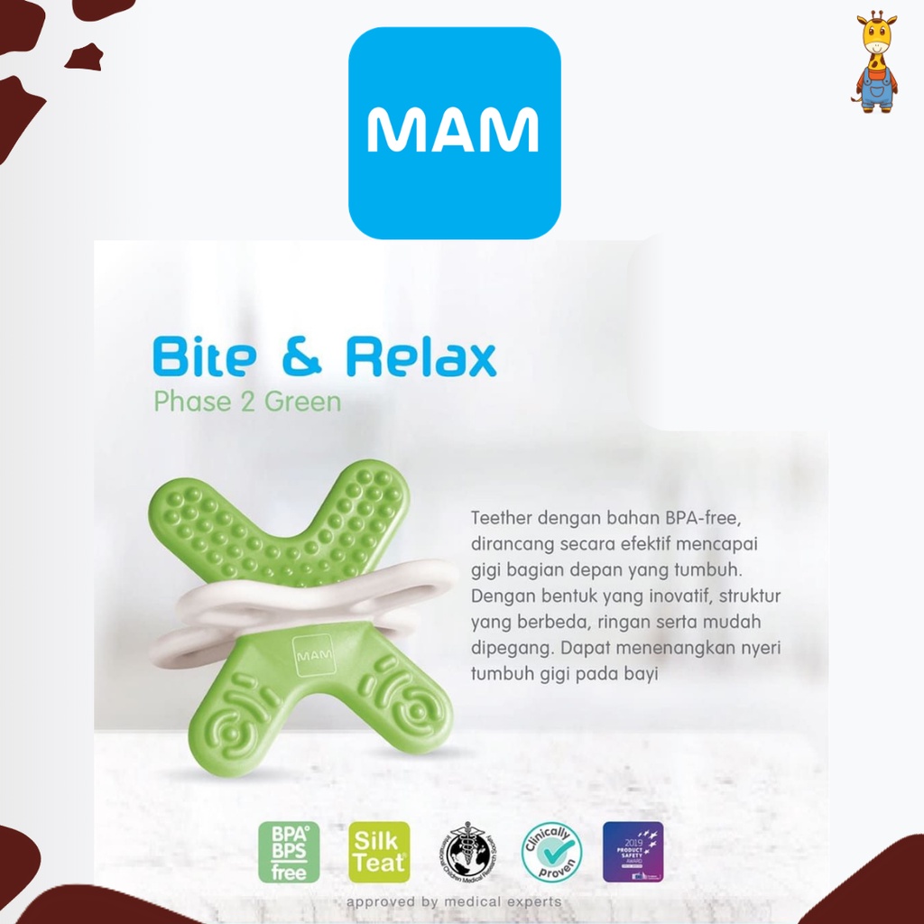 MAM Bite&amp;Relax 2 Unisex (Phase 2) - Teether Bayi