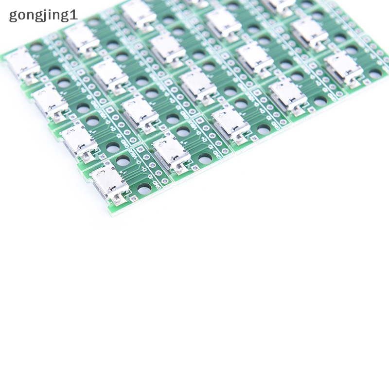 Ggg 20pcs micro usb to DIP 2.54mm Konektor Adaptor Modul Papan panel female 5-pin ID