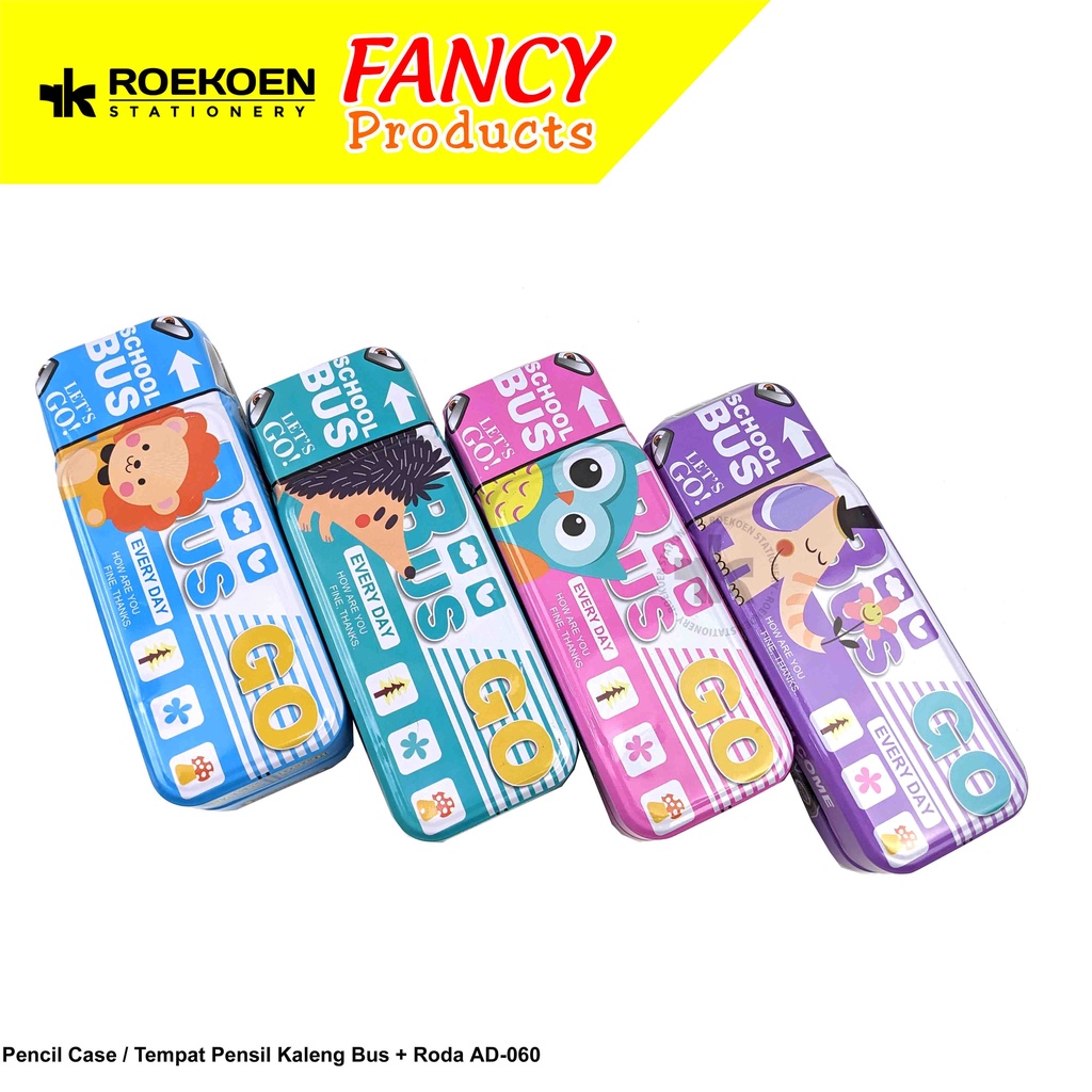 

Pencil Case Kaleng Bus + Roda AD-060