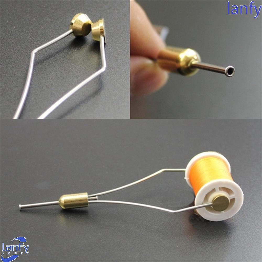 Lanfy Fishing Line Spooler Alat Pancing Stainless Steel Fly Fishing Bobbins Holder Pancing Fllies Pancing