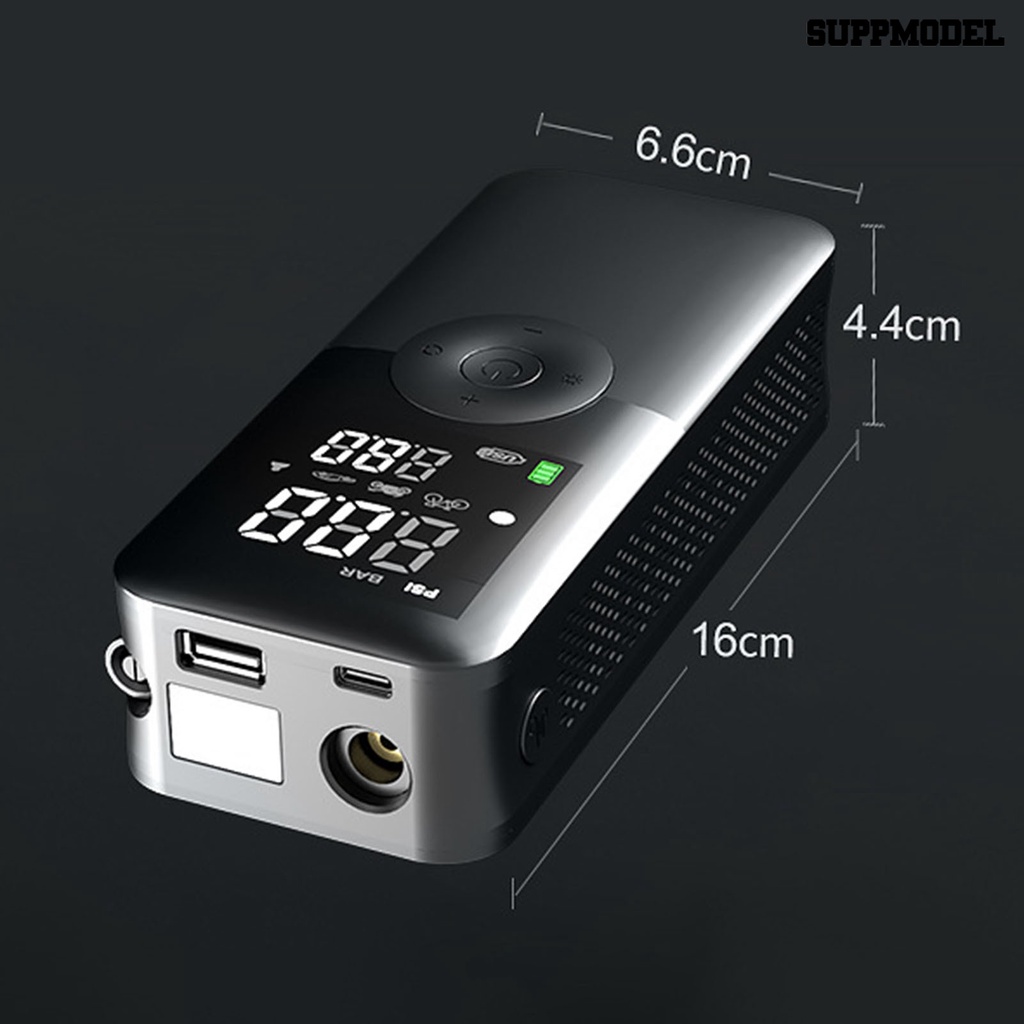 [SM]Tire Inflator Digital Display Lampu LED Banyak Digunakan Otomatis Shut-off Waktu Siaga Lama Tiup Cepat Portabel Akurat Layar LCD Pompa Angin Perlengkapan Mobil
