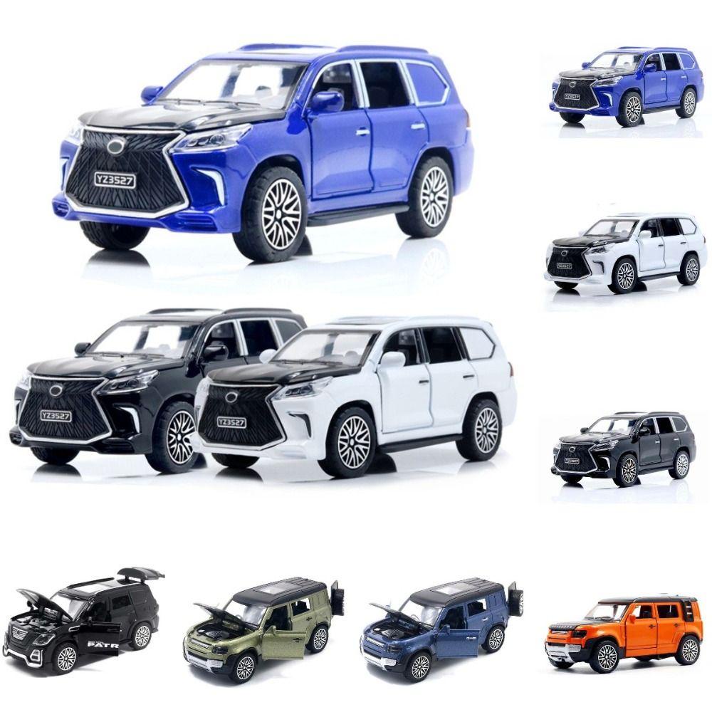 Needway Simulasi Alloy Off-road Vehicle Desktop Decoration1 /36 Lexus Lx570 Ornamen Kue Mobil Miniatur 4pintu Bisa Buka Mainan Model Mobil