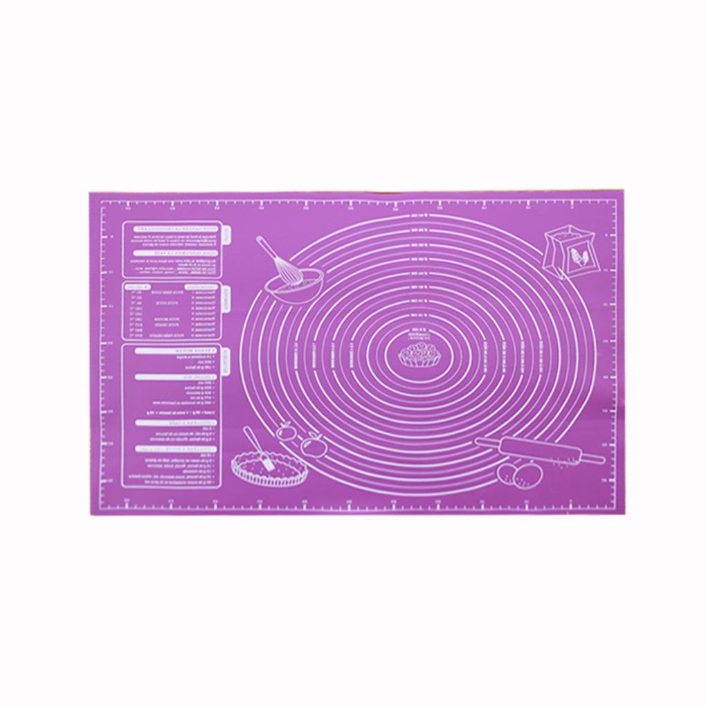 6045 cm Silicone Baking Mat Pastry Non-stick Kneading Sheet Alat Pembuat Non-Geser Rolling Pad Untuk Pizza Fondant