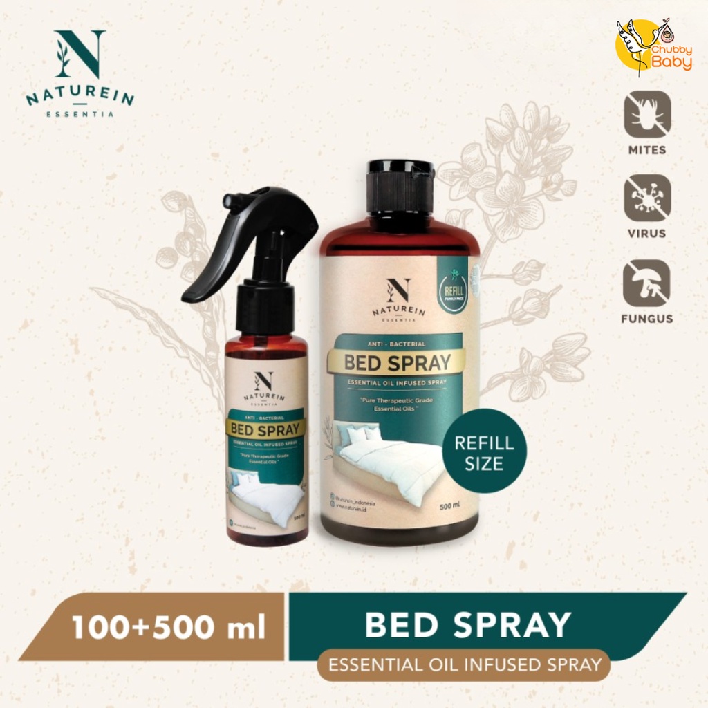 Bundling Naturein Bed Spray 100 ml + Refill 500 ml