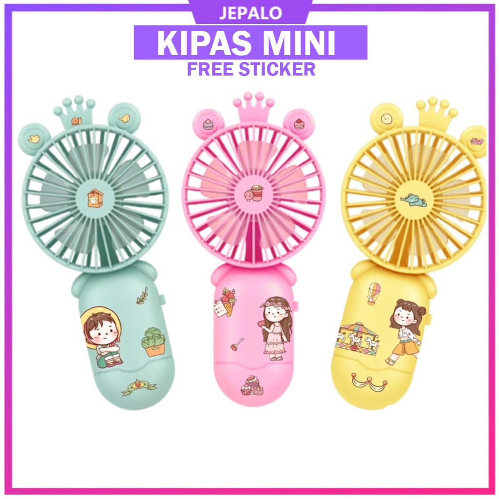 Kipas Angin Mini Fan Karakter Genggam Tahan Lama dan Berkualitas Kipas Angin Mini Portable USB Kipas