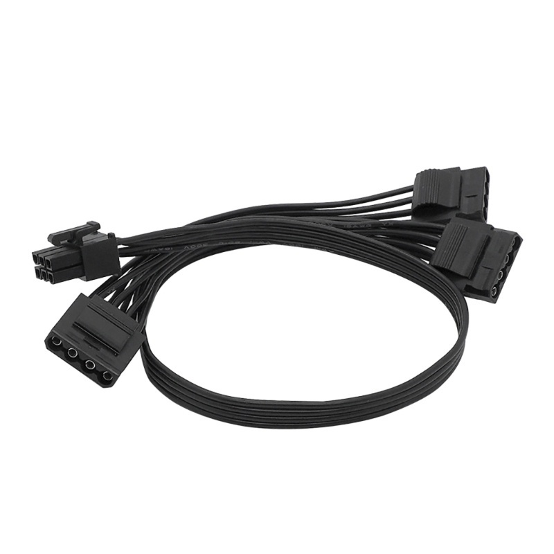 Bt 70CM 6PIN Ke 3x IDE Molex 4PIN Port Power Supply Cable Untuk X-1050XM2 X-1250XM2 SS660 760 860XP2 X-650KM3 X-750KM3