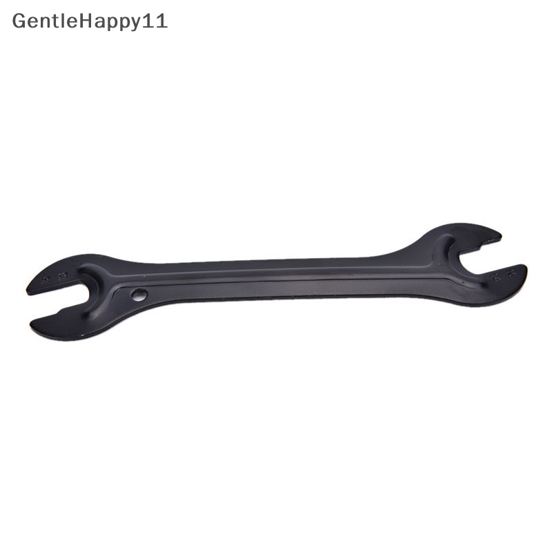 Gentlehappy 13 /15mm+14 /16mm Cycle Bike Bicycle Steel Bike Cycle Head Open End As Hub Cone Wrench Spanner Alat Perbaikan Sepeda id