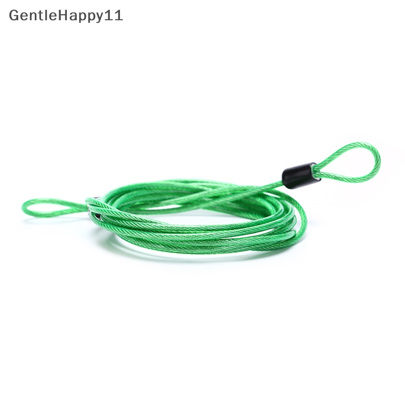 Gentlehappy 200CM x 2.5MM Cycling Sport Security Loop Cable Lock Sepeda Skuter U-Lock new id