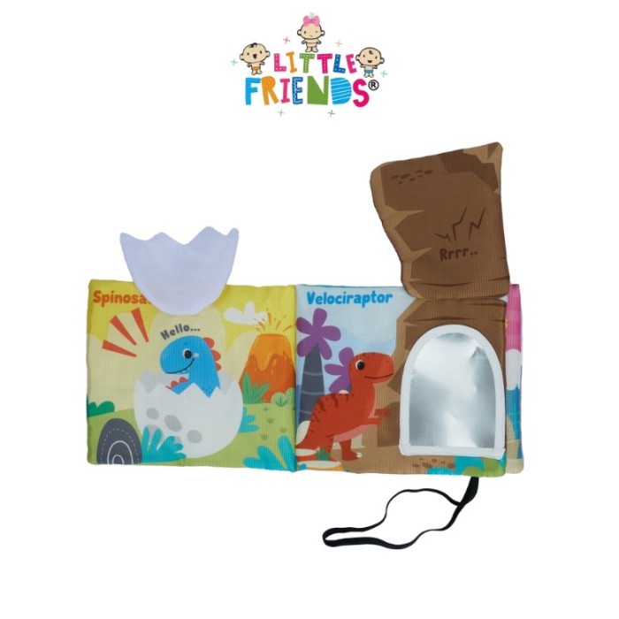 LITTLE FRIENDS Busy Book Montessory Toys Buku Bayi Mainan Edukatif Buku Bantal Bayi