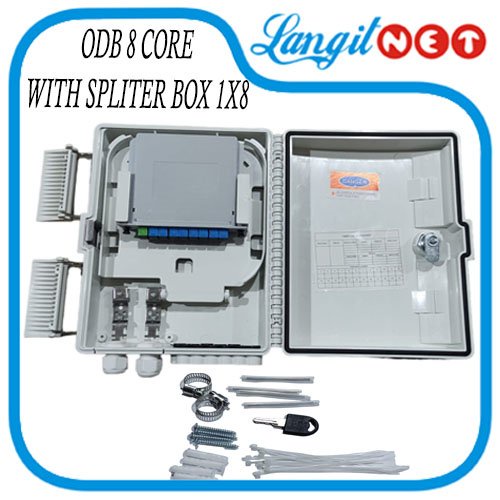 OUTDOOR BOX ODB 8 CORE INCLUDE SPLITTER BOX 1X8