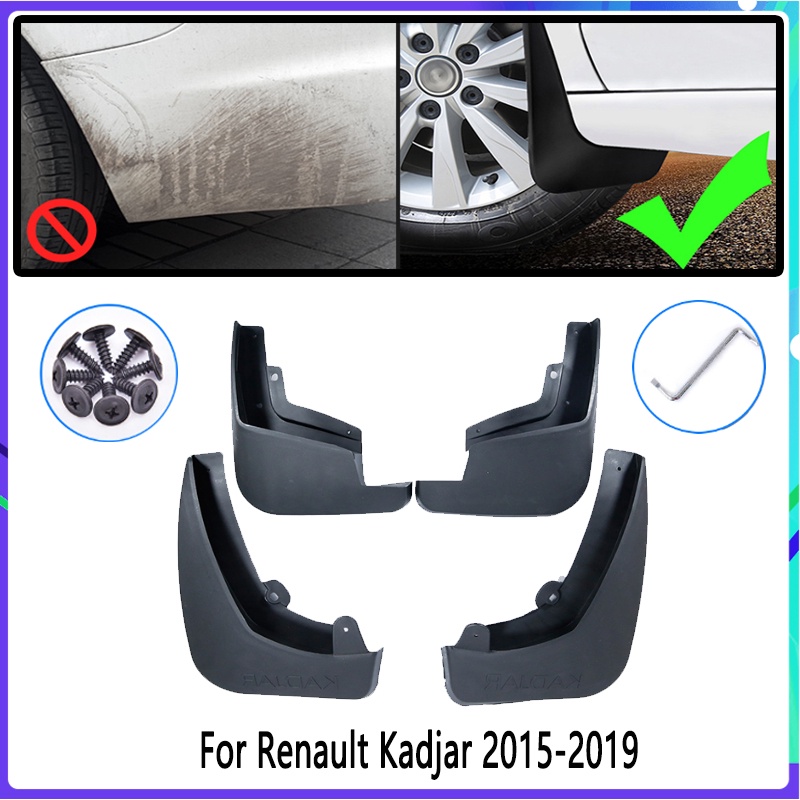 4pcs Flaps Lumpur Mobil Untuk Renault kadjar 2015 2016 2017 2018 2019 Mudguard Splash Guards Fender Mudflaps Aksesoris Mobil