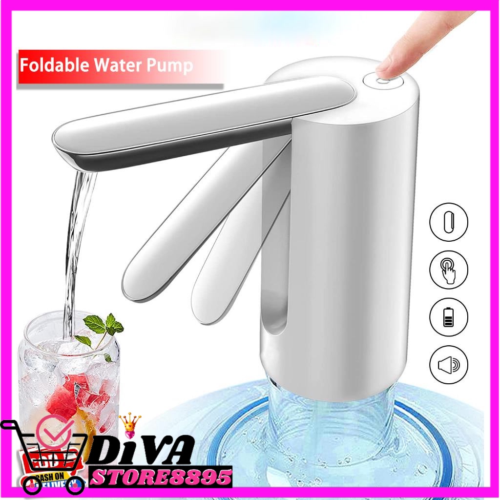POMPA V66 Pompa Air Galon Elektrik Foldable Water Pump Botol Dispenser Otomatis Wireless Rechargeable Water Dispenser Portable