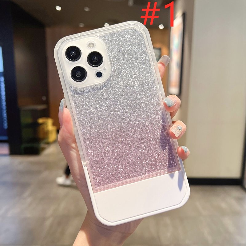 Glitter Popsocket Pearl Pattern Soft TPU Case HP iP iPhone 6 6S 7 8 14 + Plus SE 2020 2022 X XS XR 11 12 13 Pro Max FTD Casing Apple