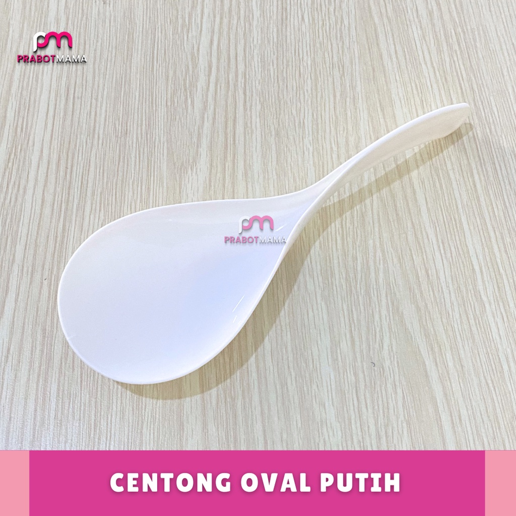 Centong Nasi Putih - Prabotmama / Centong Plastik / Centong Murah / Sendok Nasi Magic Com