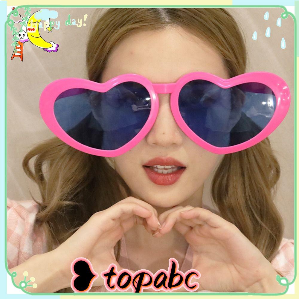 TOP Kacamata Besar Trendy Party Props Frame Besar Perlengkapan Dekorasi Pesta Glow Glasses